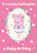 Peppa Pig Birthday Card For Goddaughter – Lovely Ballerina created by Danilo