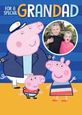 Personalised Birthday Photo Card created by Danilo - Personalised Peppa Pig Grandad Birthday Photo Card