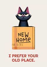 Funny New Home Card - Grumpy Cat created by Folio | Ian Owen