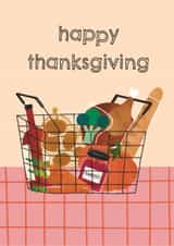 Cute Thanksgiving Card - Groceries - Basket created by AbiGoLucky