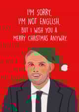 Funny Christmas Card - Thomas Tuchel - England Football Coach created by Bellollage