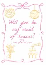 Pretty Wedding Card - Bridesmaid created by Blush & Blossom