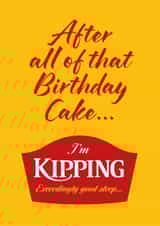 Funny Birthday Card For Mum, Dad, Grandparents – British Cake Brand – Sleeping created by Leo