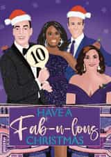 Pretty Christmas Card - Strictly Judges - Fabulous created by @PoppyCardDesigns