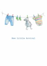 Cute New Baby Card - Baby Boy - New Arrival created by Crumble and Core