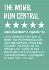 Funny New Baby Card - Five Star Review created by Versed Aid