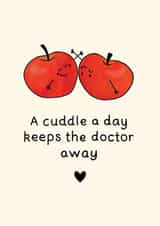 Funny Valentine's Day Card - Apples - Cuddle created by CBL