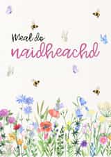 Pretty Birthday Card - For Her - Flowers - Butterflies created by Cairtean le Sarah