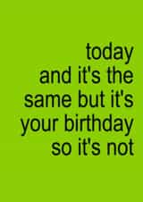 Fun Birthday Card - Charli XCX - Brat Summer Green created by hot girl cards