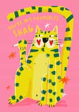 Naughty Valentine's Day Card - Favourite Shag created by NICHOLA COWDERY ILLUSTRATIONS