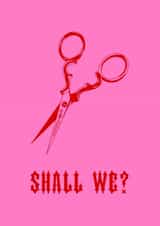 Naughty Valentine's Day Card - Shall We? - Scissors created by Lucy Day Ink