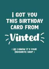 Funny Birthday Card - Vinted - Favourite Shop created by Kave Media