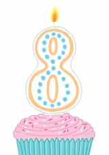 Cute Birthday Card - 8th - Cupcake created by You've Got Pen On Your Face