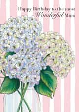 Classic Birthday Card -For Mum - Flowers created by Petal & Paper Co. 