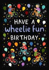 Cute Birthday Card - Bikes - For Him created by Pear Tree Press