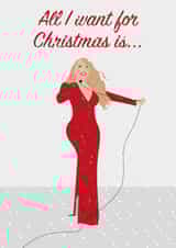 All I want for Christmas is ... (just WHAT?) fill in your own ending inside! created by Mrs Jones Graphic Design Ltd