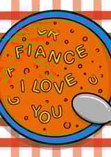 Cute Valentine's Day - Fiance - Alphabet Soup created by TeePee Creations
