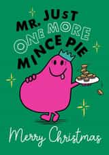 Funny Christmas Card - Mr. Greedy - Mr. Men created by Mr. Men