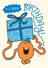 Cute Birthday Card - Mr. Tickle - Mr. Men created by Mr. Men