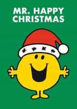Cute Christmas Card - Mr. Men - Mr. Happy Christmas created by Mr. Men