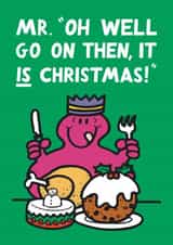 Cute Christmas Card - Mr.Greedy - Mr. Men created by Mr. Men