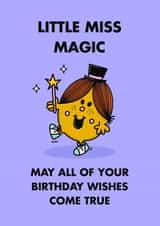 Cute Birthday Card - Mr. Men - Little Miss Magic created by Mr. Men
