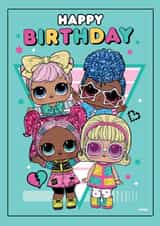 LOL Surprise Dolls Birthday Card – Sparkly Celebration! created by Danilo