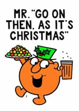 Cute Christmas Card - Mr. Men - Mr. Clever created by Mr. Men
