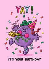 Cute Birthday Card - Little Miss Naughty - Mr. Men created by Mr. Men