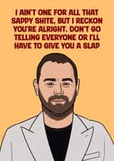 Funny Birthday Card - Danny Dyer Rivals - You're Alright created by Luke Oxtoby