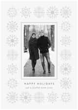 Pretty Christmas Card - Geometric Snowflakes created by Laura Bercovich