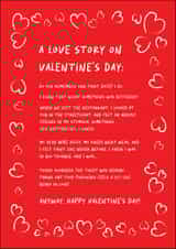 A Valentine's Love Story | Funny and Cute Valentine's Day Card created by LB Designs
