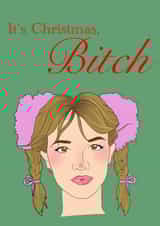 Britney Spears Christmas card created by Asenna Emre