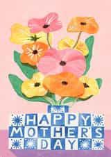 Arty Mother's Day Card - Pretty Floral Bouquet created by Catherine Pape