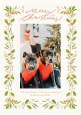 Personalised Christmas Photo Card created by Sabrin Deirani - Classic Photo Card - From The Dog - Santa's Diet