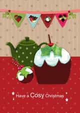 Have a Cosy Christmas, Christmas Pudding Greetings Card created by Tigerlily Makes