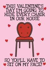 Rude Valentine's Day Card - For Her - Sit On My Face created by @Cupsie's Creations