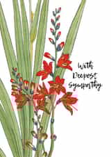 Traditional Sympathy Card - Flowers created by David Bennett
