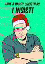 Tony Soprano Christmas card created by Graham Sanders