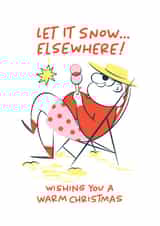Funny Christmas Card - Santa's Beach Break created by Sabrin Deirani