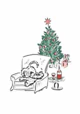 Cute Christmas Card - Cat - Cosy created by Kathryn Doodle Player