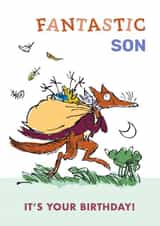 Fantastic Mr. Fox Birthday Card – Son created by Danilo
