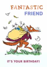 Fantastic Mr. Fox Birthday Card – Friend created by Danilo