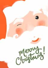 Cheeky Winking Santa Christmas Card created by Jade Fisher