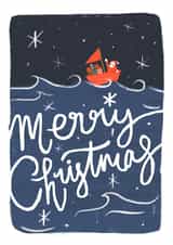 Cute Sailing Santa Christmas Card created by Jade Fisher