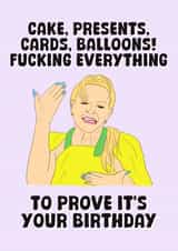 Funny Birthday Card - Real Housewives Of Salt Lake City - Heather Gay created by Stuck Shop Gifts