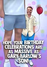 Funny Birthday Card - Gary Barlow's Son created by I Draw Stuff 