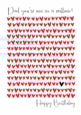 Classic Birthday Card - For Dad - One In A Million created by The Boy and the Bear