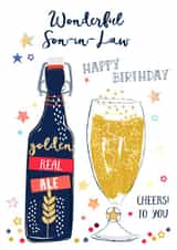 Classic Birthday Card - For Son-In-Law - Real Ale created by Katie Phythian Design