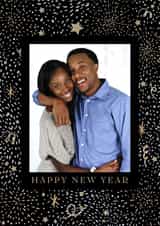 Personalised New Year Photo Card created by Jenna Holcomb - Classic New Year Card - Fireworks